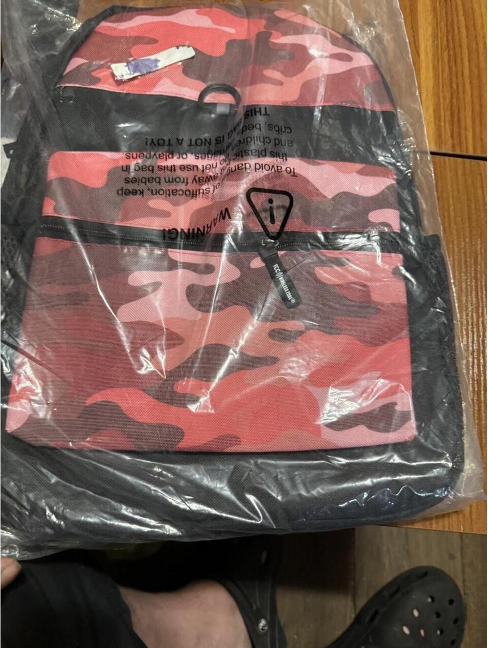 Kid's Pink and Red Bag